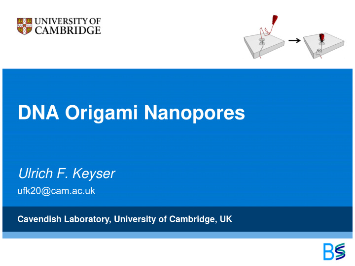dna origami nanopores