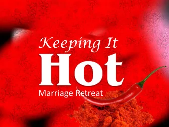 Keeping It  Marriage Retreat  Barrington H. Brennen, MA, NCP, BCCP  Counseling Psychologist