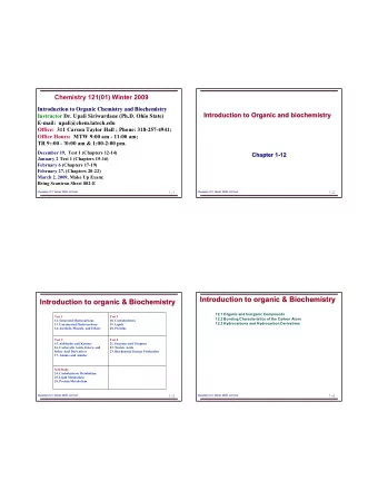 Introduction to organic &amp; Biochemistry  Introduction to organic &amp; Biochemistry