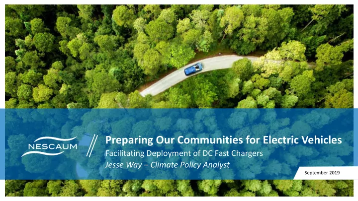 preparing our communities for electric vehicles