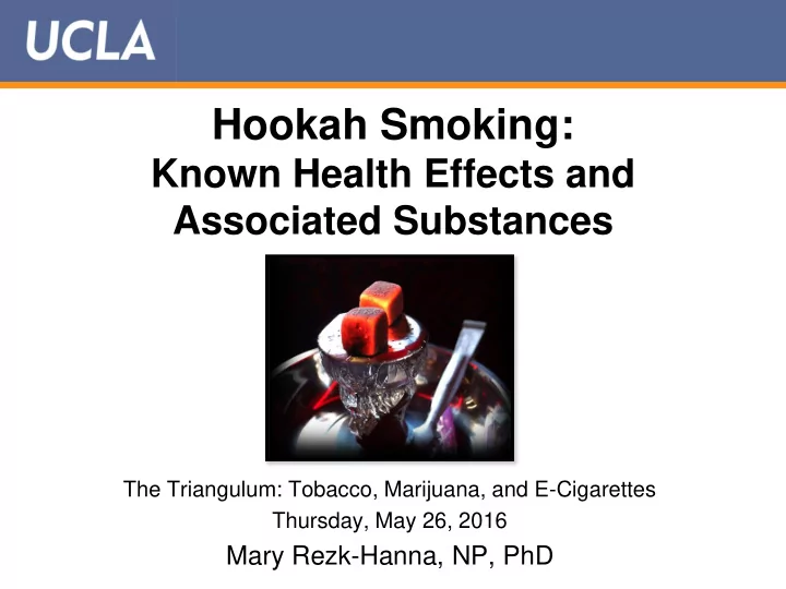 hookah smoking