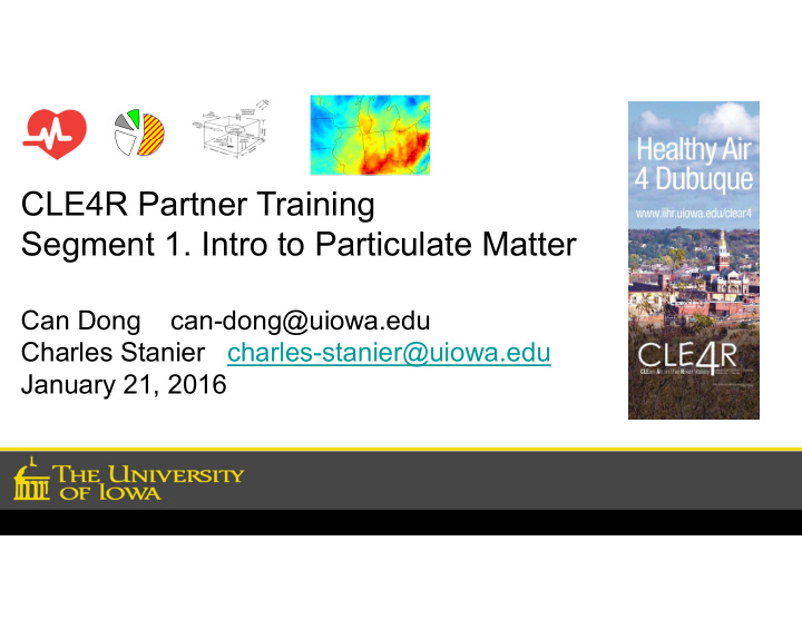 cle4r partner training segment 1 intro to particulate