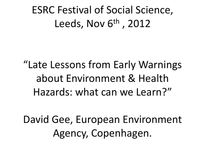 esrc festival of social science
