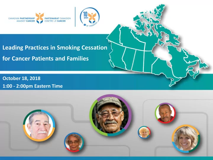leading practices in smoking cessation for cancer