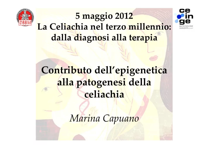 contributo dell epigenetica alla patogenesi della