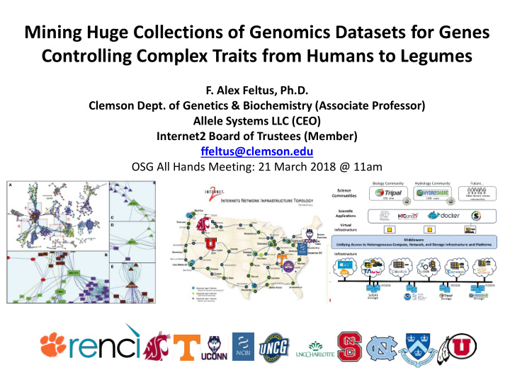 mining huge collections of genomics datasets for genes
