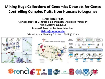 Mining Huge Collections of Genomics Datasets for Genes  Controlling Complex Traits from Humans to