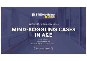 Todays guest speaker  2  Case 1  History  A 19-year old male is dropped off at the ambulance
