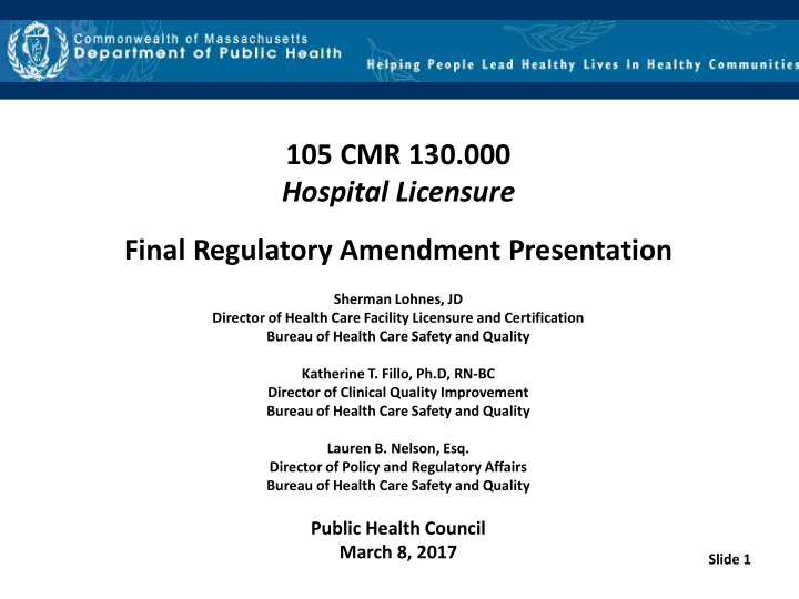 hospital licensure