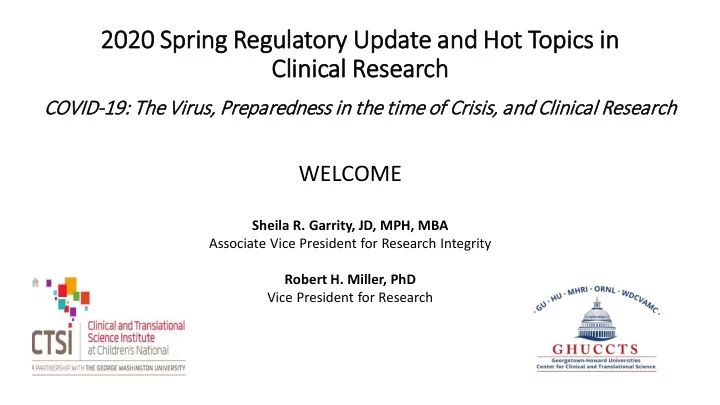 2020 020 spring ng regulatory u update a e and nd hot t