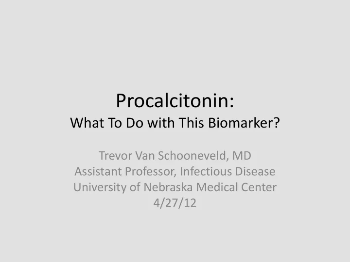 procalcitonin