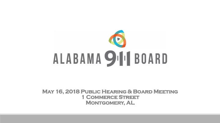 montgomery al agenda