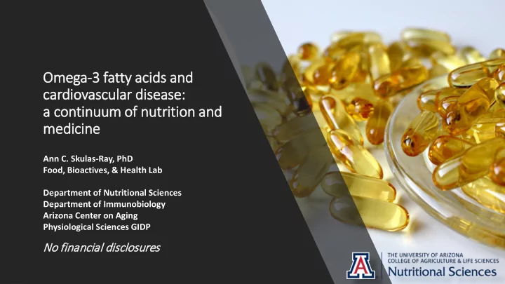 omega ga 3 f fatty a acids a s and car ardiovasc ascular