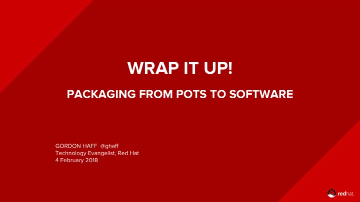 wrap it up