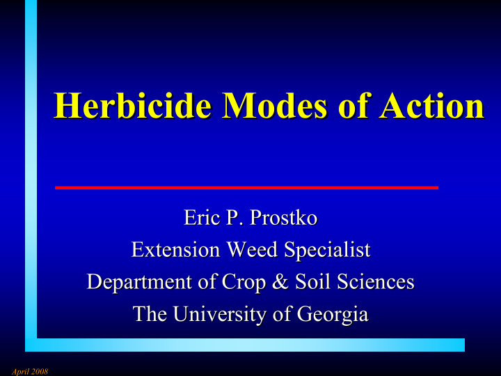 herbicide modes of action herbicide modes of action