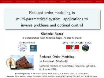 Reduced order modelling in  multi-parametrized system: applications to  inverse problems and