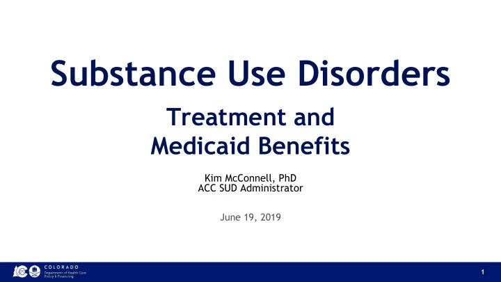 substance use disorders