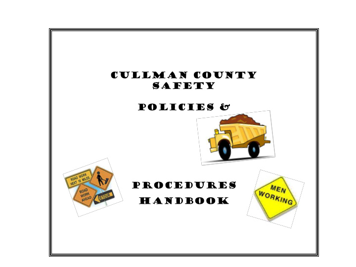 cullman county safety policies amp procedures handbook