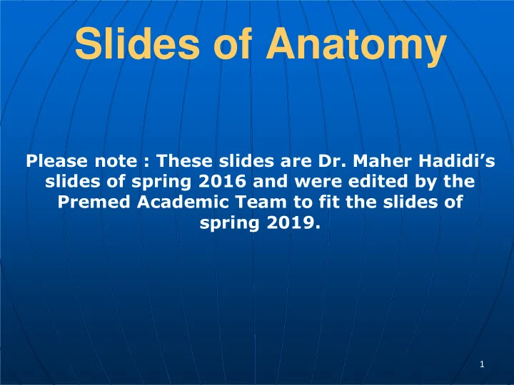 slides of anatomy
