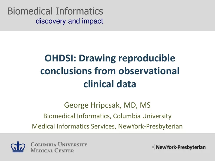 conclusions from observational