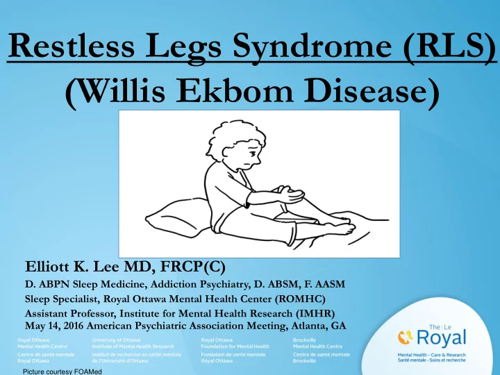 restless legs syndrome rls