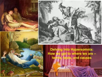 A 21 st Century Awakening  How we got to where we are  terms, tests, and causes  &gt; &gt;  Dr.