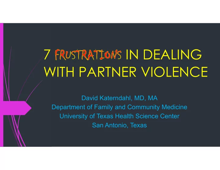 7 in dealing with partner violence
