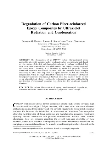 C  specific stiffness and good fatigue tolerance, which have led to numerous advanced  applications