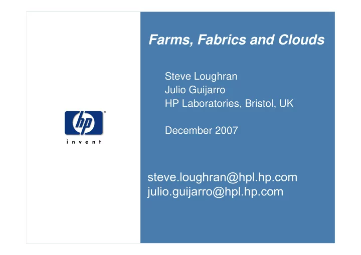 farms fabrics and clouds
