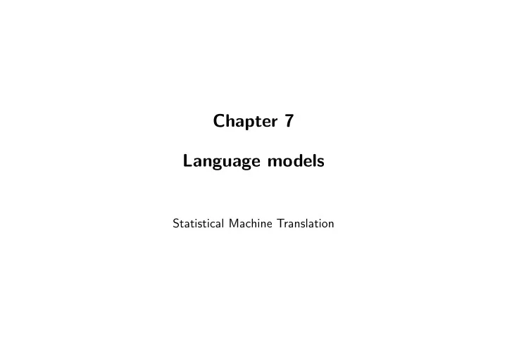 chapter 7 language models