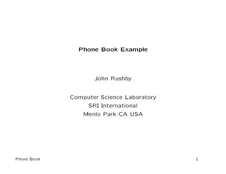 phone bo ok exam ple john rushb y com puter science lab o