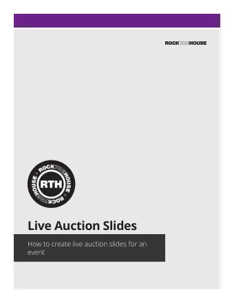 Love Case Packing  Live Auction Slides  Proper Packaging and Handling Procedure  How to create live