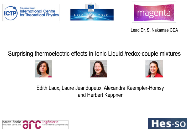 surprising thermoelectric effects in ionic liquid redox