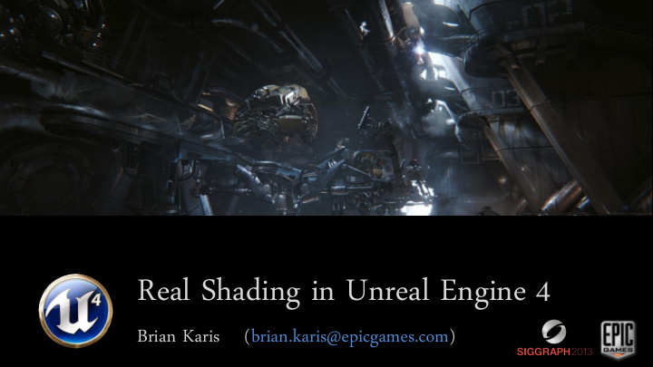 real shading in unreal engine 4