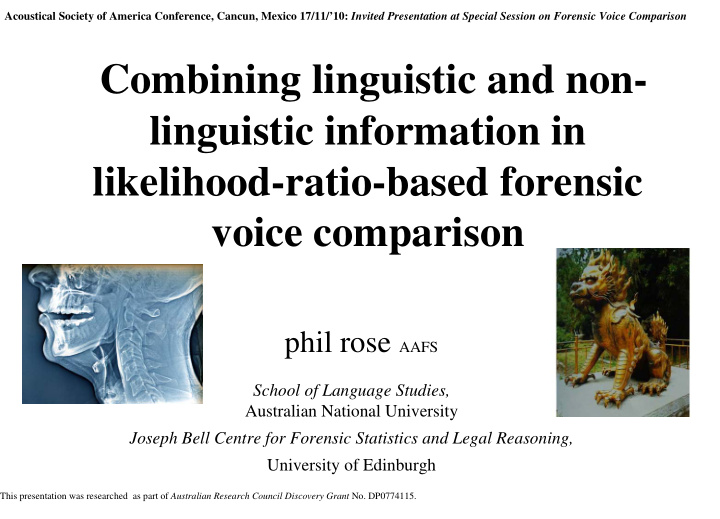 combining linguistic and non linguistic information in