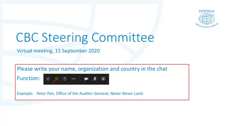cbc steering committee