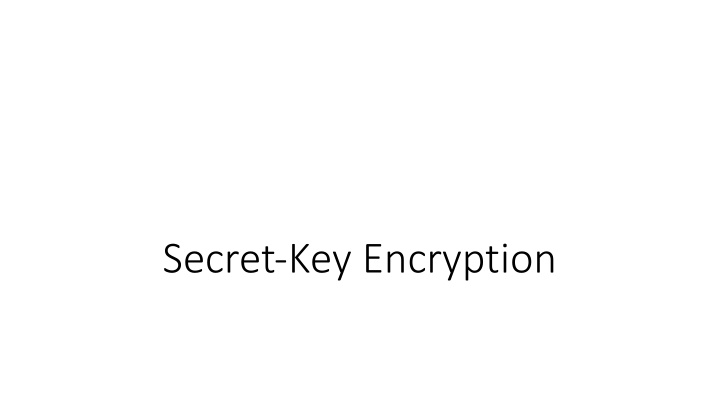 secret key encryption introduction