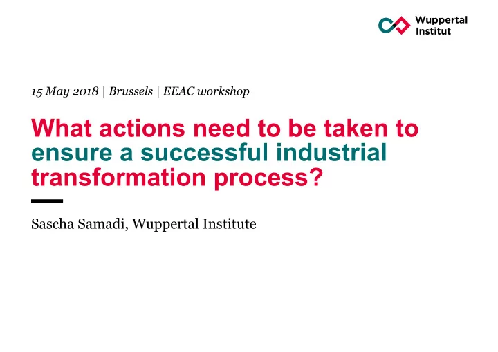 what actions need to be taken to ensure a successful