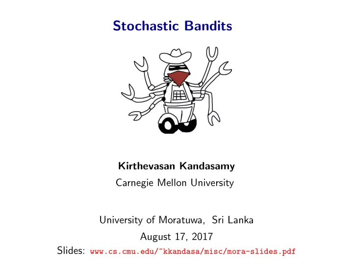 stochastic bandits