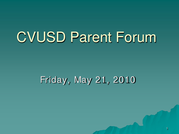 cvusd parent forum