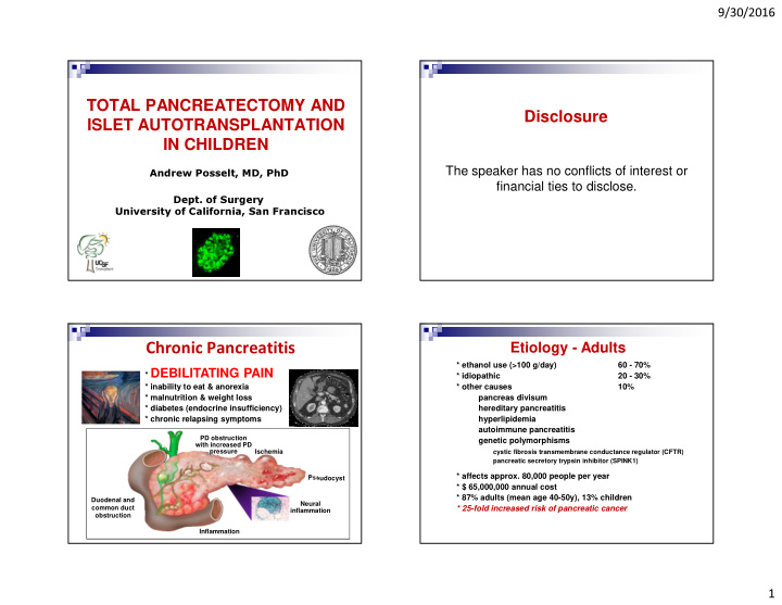 chronic pancreatitis