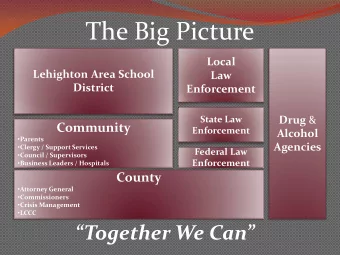 The Big Picture  Local  Lehighton Area School  Law  District  Enforcement  State Law Drug &amp;
