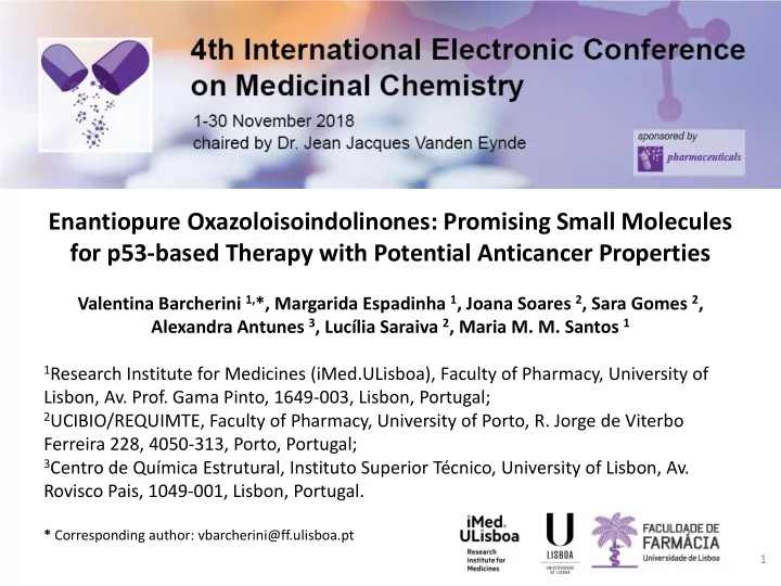 enantiopure oxazoloisoindolinones promising small