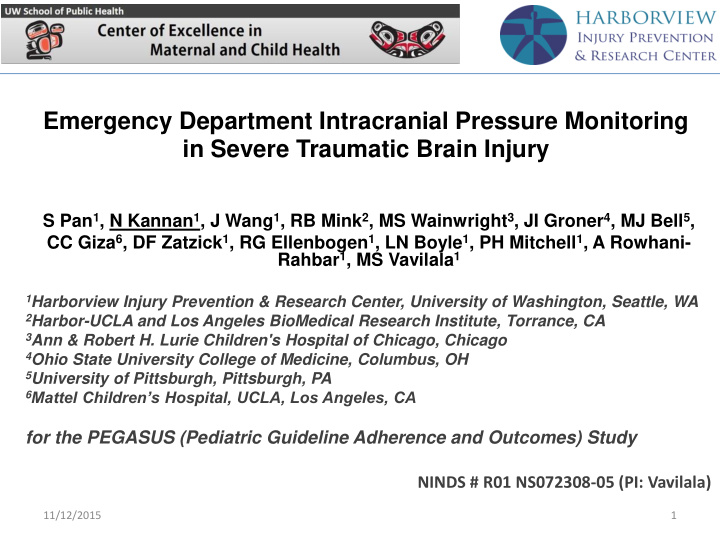 emergency department intracranial pressure monitoring