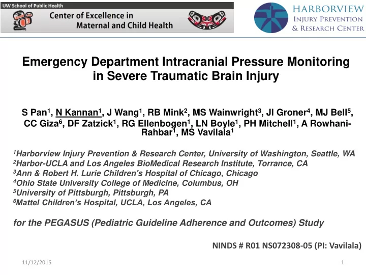 emergency department intracranial pressure monitoring