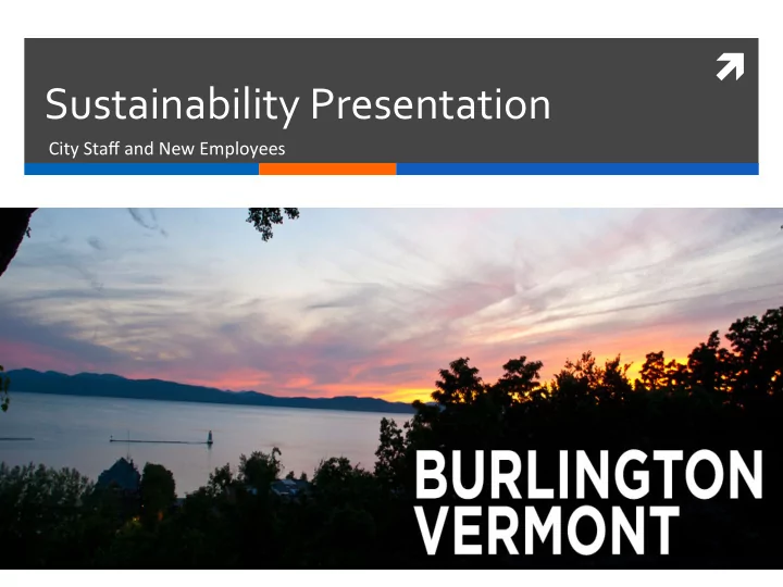 sustainability presentation