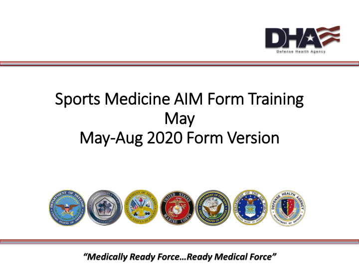 sports medicine aim im form training