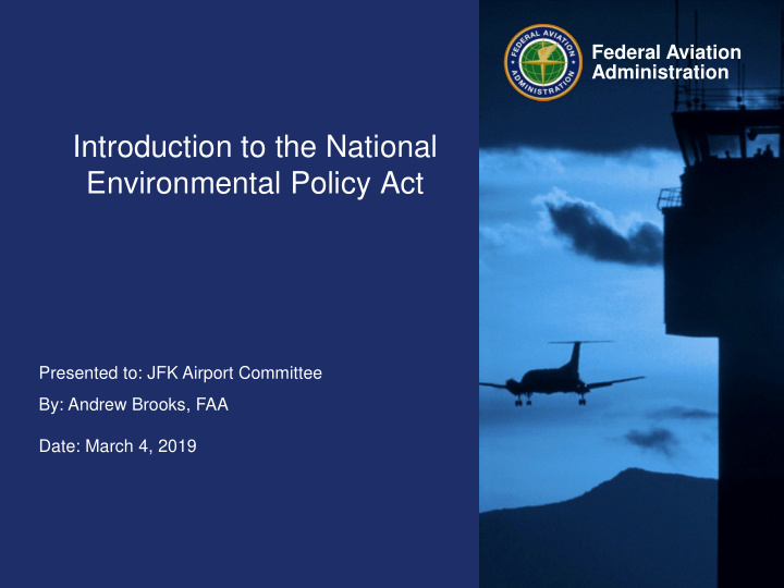 introduction to the national environmental policy act