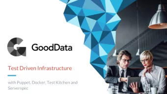 Test Driven Infrastructure  with Puppet, Docker, Test Kitchen and  Serverspec  About Me  Russian