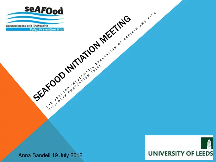 anna sandell 19 july 2012 agenda